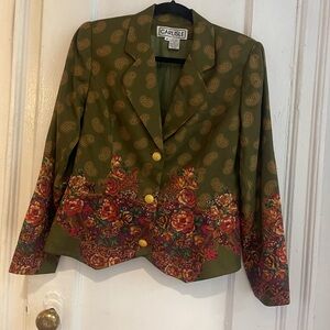 Carlisle Silk Blend Paisley & Floral Jacket